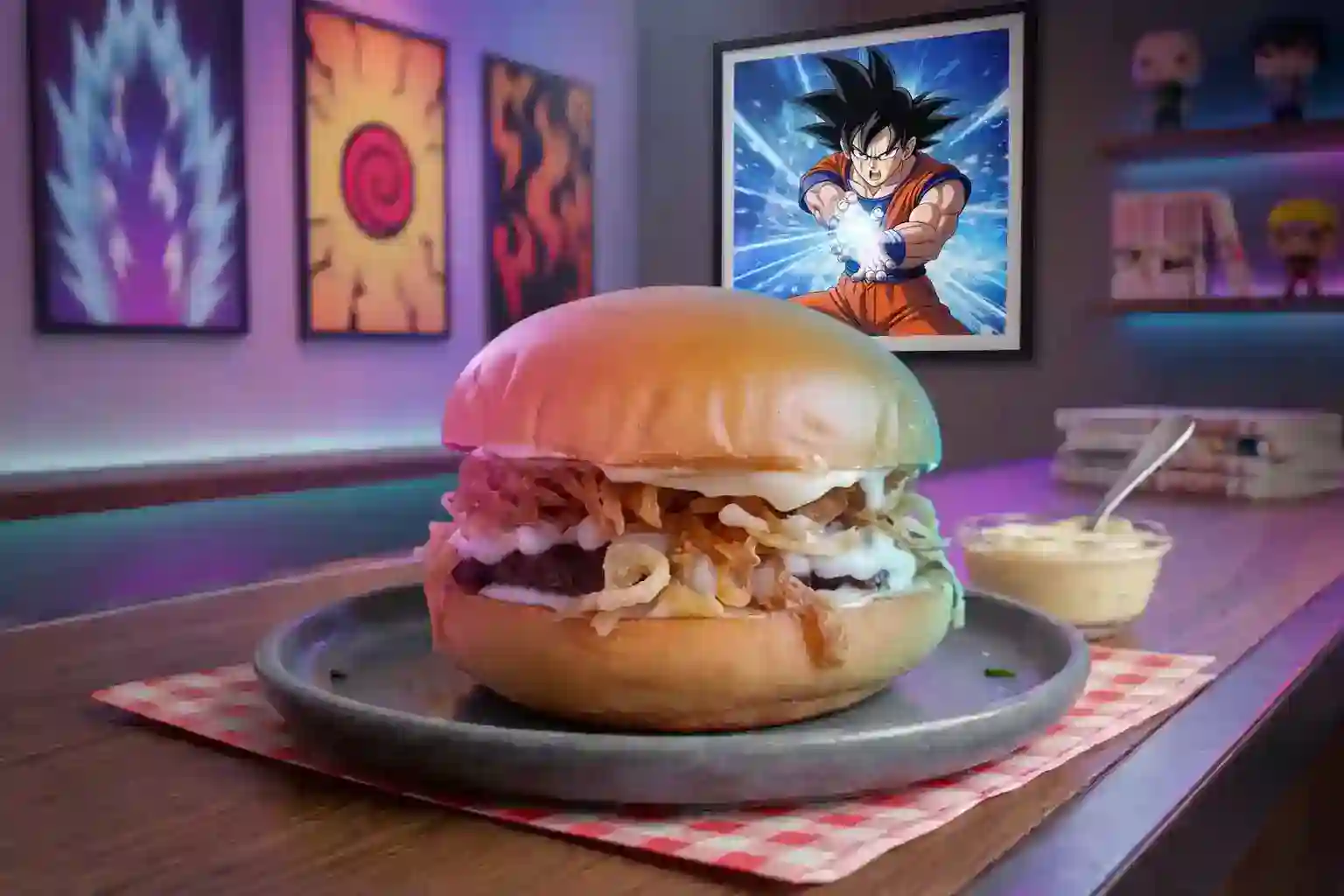 Burger artesanal da Burger e Otakus entregue na Fazenda Grande, Salvador